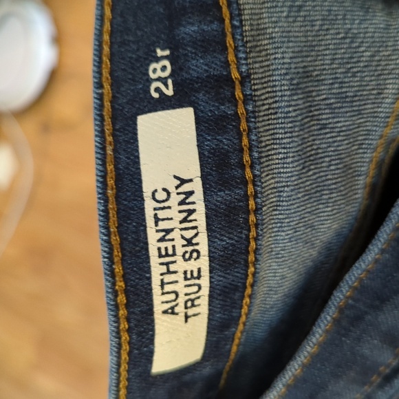 Gap Authentic True Skinny jeans dark wash mid-rise stretch women's size 28 - Picture 6 of 7
